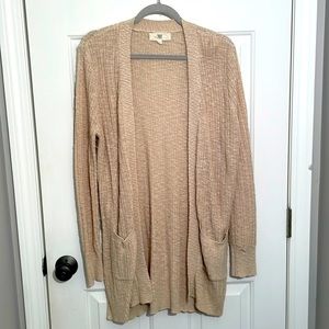 Pinque Tan Lightweight Cardigan